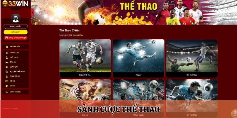 Sảnh cược thể thao 33win